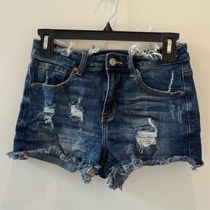 Insane Gene Distressed Jean Shorts